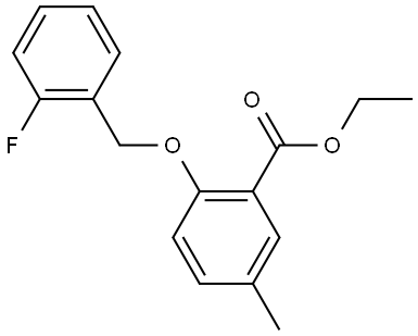 ethyl 2-((2-fluorobenzyl)oxy)-5-methylbenzoate Structure