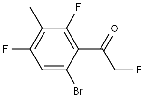 1-(6-bromo-2,4-difluoro-3-methylphenyl)-2-fluoroethanone Structure