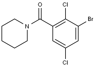 (3-bromo-2,5-dichlorophenyl)(piperidin-1-yl)methanone Structure