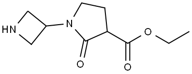 1-(氮杂环丁烷-3-基)-2-氧代吡咯烷-3-羧酸乙酯,2920075-56-3,结构式