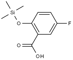 5-fluoro-2-((trimethylsilyl)oxy)benzoic acid Structure