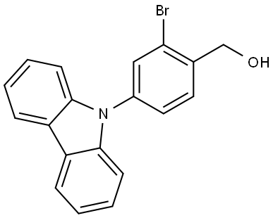 (2-bromo-4-(9H-carbazol-9-yl)phenyl)methanol Struktur