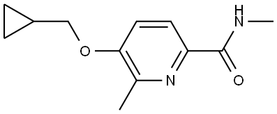 5-(cyclopropylmethoxy)-N,6-dimethylpicolinamide Structure