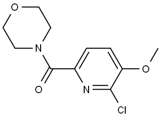 (6-chloro-5-methoxypyridin-2-yl)(morpholino)methanone Structure