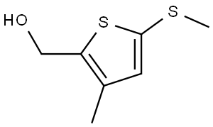 (3-methyl-5-(methylthio)thiophen-2-yl)methanol Structure