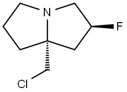 (2S,7AR)-7A-(氯甲基)-2-氟六氢-1H-吡咯嗪, 2922502-85-8, 结构式