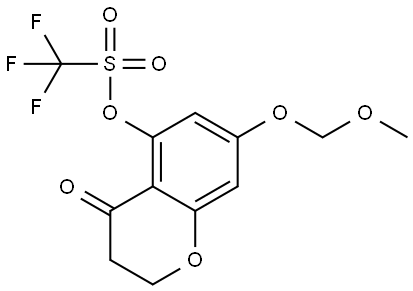 7-(Methoxymethoxy)-4-oxochroman-5-yl trifluoromethanesulfonate Structure