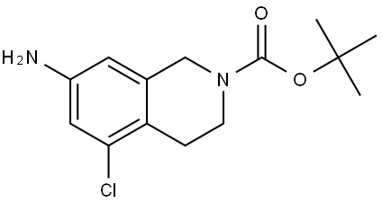 2(1H)-Isoquinolinecarboxylic acid, 7-amino-5-chloro-3,4-dihydro-, 1,1-dimethylethyl ester|2-BOC-5-氯-1,2,3,4-四氢异喹啉-7-胺