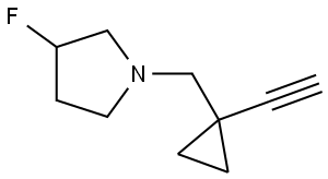 1-((1-Ethynylcyclopropyl)methyl)-3-fluoropyrrolidine|1-(1-乙炔基环丙基)甲基)-3-氟吡咯烷