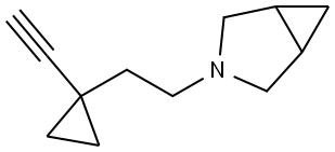 3-(2-(1-Ethynylcyclopropyl)ethyl)-3-azabicyclo[3.1.0]hexane Structure