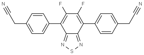 4,4'-(5,6-difluorobenzo[c][1,2,5]thiadiazole-4,7-diyl)diacetonitrile,2923307-53-1,结构式