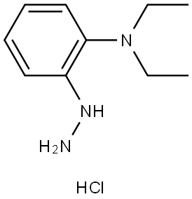 Benzenamine, N,N-diethyl-2-hydrazinyl-, hydrochloride (1:1) Structure