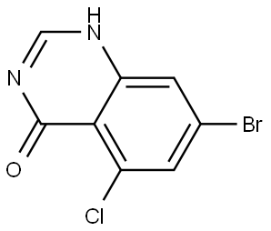 7-bromo-5-chloro-1,4-dihydroquinazolin-4-one Struktur