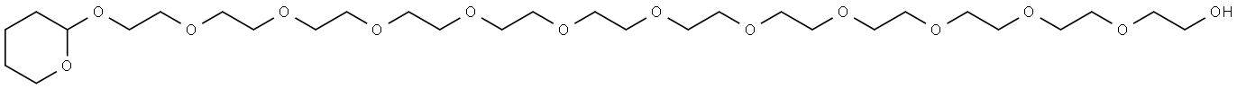 OH-PEG12-THP Structure