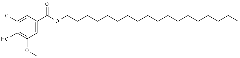 octadecyl 4-hydroxy-3,5-dimethoxybenzoate Structure