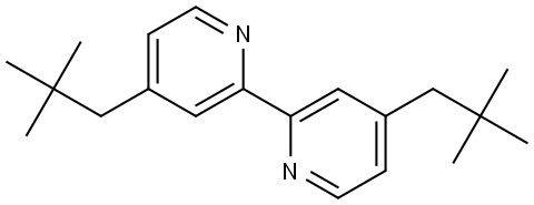 4,4'-Di(2,2-dimethylpropyl)-2,2'-bipyridine 结构式