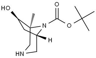 (1S,5S,7R)-tert-Butyl 7-hydroxy-1-methyl-3,8-diazabicyclo[3.2.1]octane-8-carboxylate Structure