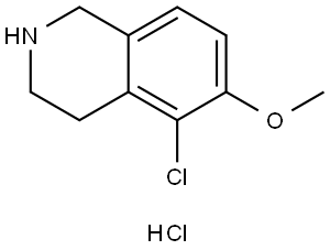 5-CHLORO-6-METHOXY-1,2,3,4-TETRAHYDROISOQUINOLINE HYDROCHLORIDE Structure