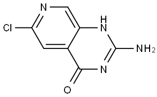 2-amino-6-chloro-1H,4H-pyrido[3,4-d]pyrimidin-4-one 结构式