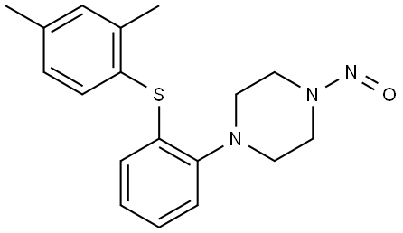 1-(2-((2,4-dimethylphenyl)thio)phenyl)-4-nitrosopiperazine Structure