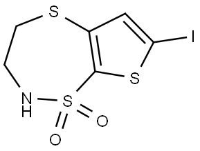 7-碘-3,4-二氢-2H-噻吩并[3,2-F][1,5,2]二噻嗪1,1-二氧化物,2926694-52-0,结构式