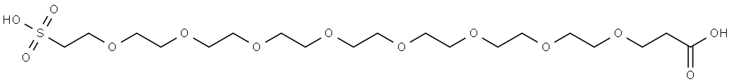 羧基-八聚乙二醇-磺酸,2933175-05-2,结构式