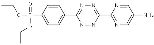 diethyl (4-(6-(5-aminopyrimidin-2-yl)-1,2,4,5-tetrazin-3-yl)phenyl)phosphonate,2939749-78-5,结构式