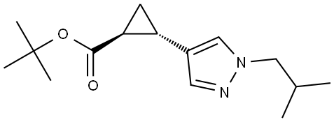 tert-butyl trans-2-(1-isobutylpyrazol-4-yl)cyclopropanecarboxylate|