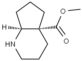 methyl (4aR,7aS)-1,2,3,4,5,6,7,7a-octahydrocyclopenta[b]pyridine-4a-carboxylate Structure