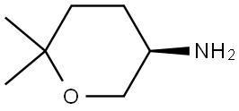 2H-Pyran-3-amine, tetrahydro-6,6-dimethyl-, (3R)- Structure