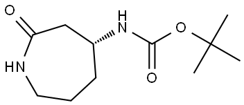 tert-butyl N-[(4R)-2-oxoazepan-4-yl]carbamate 结构式