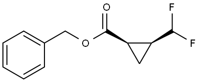 benzyl (1R,2S)-2-(difluoromethyl)cyclopropanecarboxylate Struktur