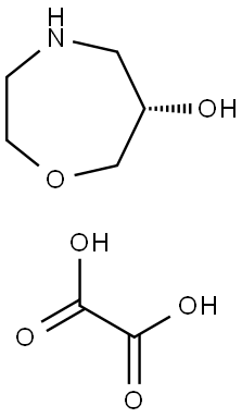 (6S)-1,4-oxazepan-6-ol 结构式