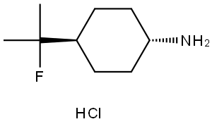 trans-4-(1-fluoro-1-methyl-ethyl)cyclohexanamine hydrochloride Structure