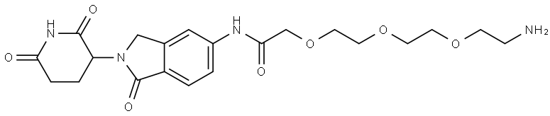 来那度胺-5'-乙酰基-三聚乙二醇-氨基 结构式