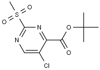 tert-butyl 5-chloro-2-methylsulfonyl-pyrimidine-4-carboxylate Structure
