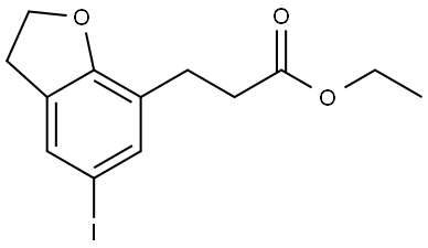 ethyl 3-(5-iodo-2,3-dihydrobenzofuran-7-yl)propanoate|