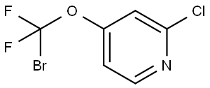 4-[bromo(difluoro)methoxy]-2-chloro-pyridine Struktur