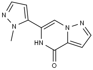 6-(2-methylpyrazol-3-yl)pyrazolo[1,5-a]pyrazin-4-ol|