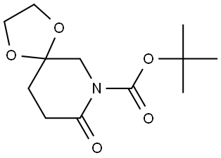 tert-butyl 8-oxo-1,4-dioxa-9-azaspiro[4.5]decane-9-carboxylate 结构式