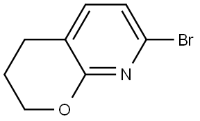 7-Bromo-3,4-dihydro-2H-pyrano[2,3-b]pyridine Structure