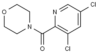 (3,5-dichloropyridin-2-yl)(morpholino)methanone Struktur