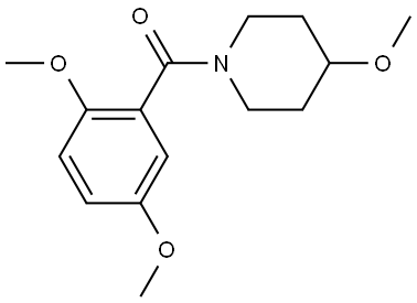 Methanone, (2,5-dimethoxyphenyl)(4-methoxy-1-piperidinyl)- Structure