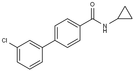 1,1'-Biphenyl]-4-carboxamide, 3'-chloro-N-cyclopropyl- Structure