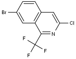 7-Bromo-3-chloro-1-(trifluoromethyl)isoquinoline Struktur