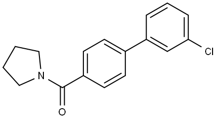 Methanone, (3'-chloro[1,1'-biphenyl]-4-yl)-1-pyrrolidinyl- Structure