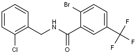 2-bromo-N-(2-chlorobenzyl)-5-(trifluoromethyl)benzamide Structure