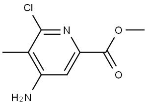 methyl 4-amino-6-chloro-5-methylpicolinate 化学構造式