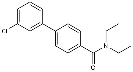 1,1'-Biphenyl]-4-carboxamide, 3'-chloro-N,N-diethyl- 结构式