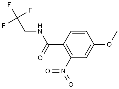 4-methoxy-2-nitro-N-(2,2,2-trifluoroethyl)benzamide Structure